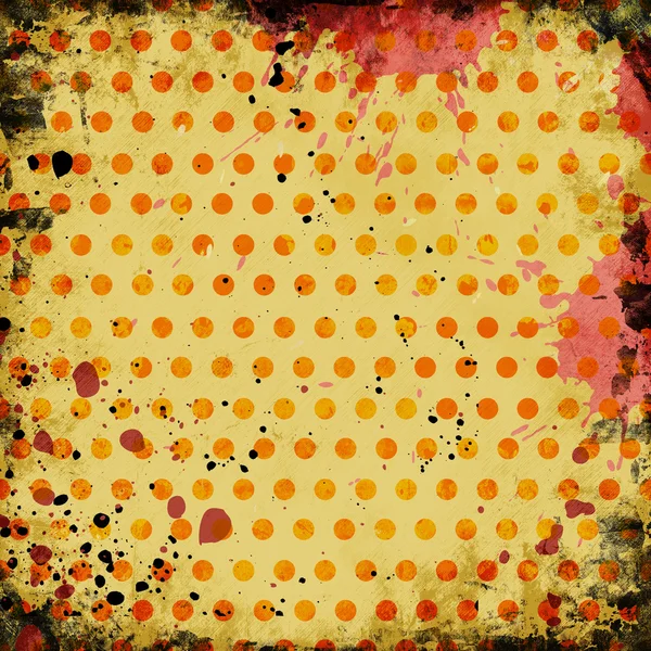 Grunge retro background with dots — Stock Photo, Image