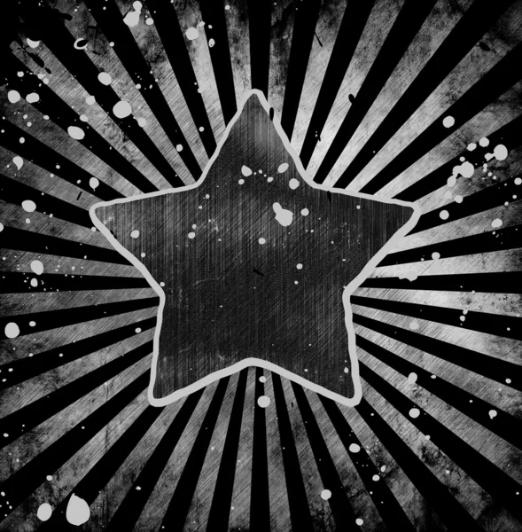 Estrela de Grunge — Fotografia de Stock