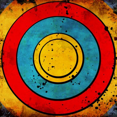 Colorful target clipart