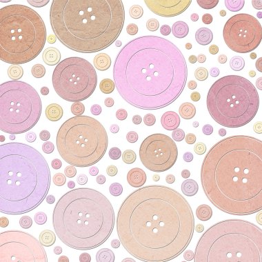 Colorful buttons on white background clipart
