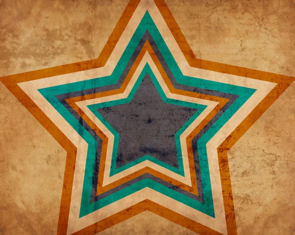 Grunge arka plan büyük yıldız ile — Stok fotoğraf