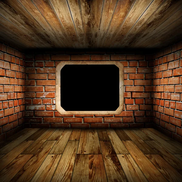 Old room with brick wall — Stock Photo, Image