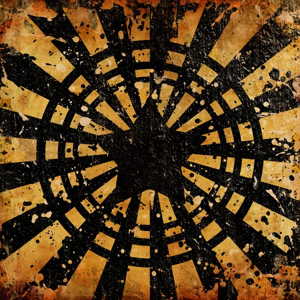 Grunge-Star mit abstrakten Flecken — Stockfoto