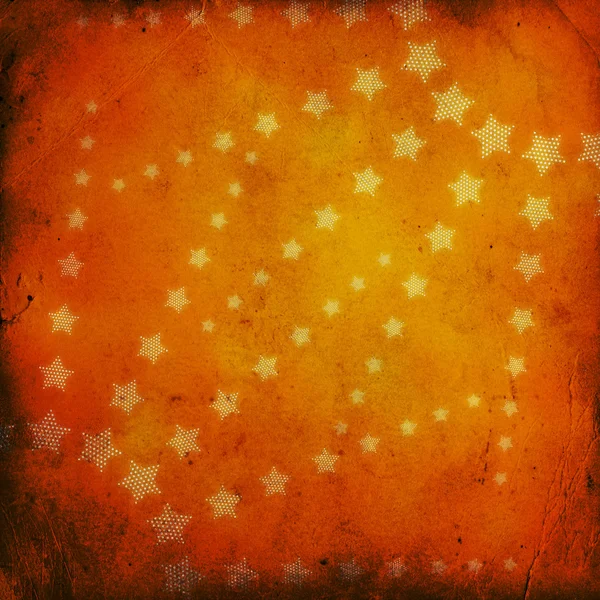 Círculo de estrelas no fundo grunge — Fotografia de Stock