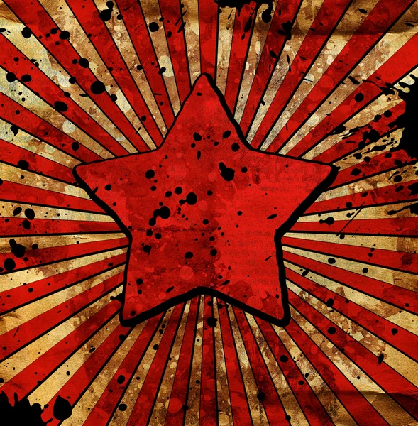 Estrela de Grunge — Fotografia de Stock