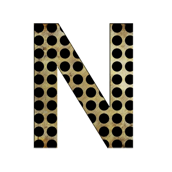 Letter N — Stock Photo, Image