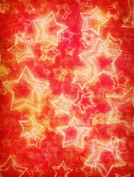 輝く星が描かれたグランジの壁のイラスト — ストック写真