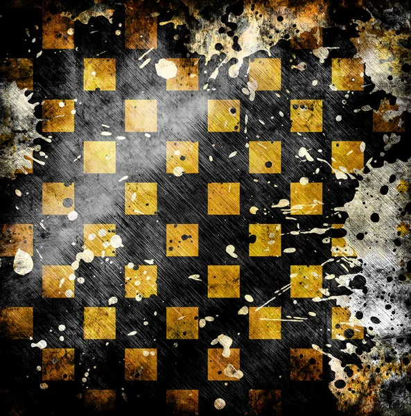 Vivid grunge tabuleiro de xadrez backgound — Fotografia de Stock
