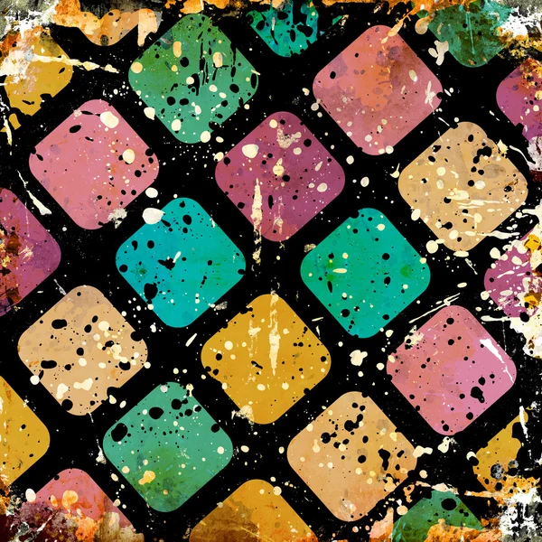 Grunge-színes négyzetek — Stock Fotó