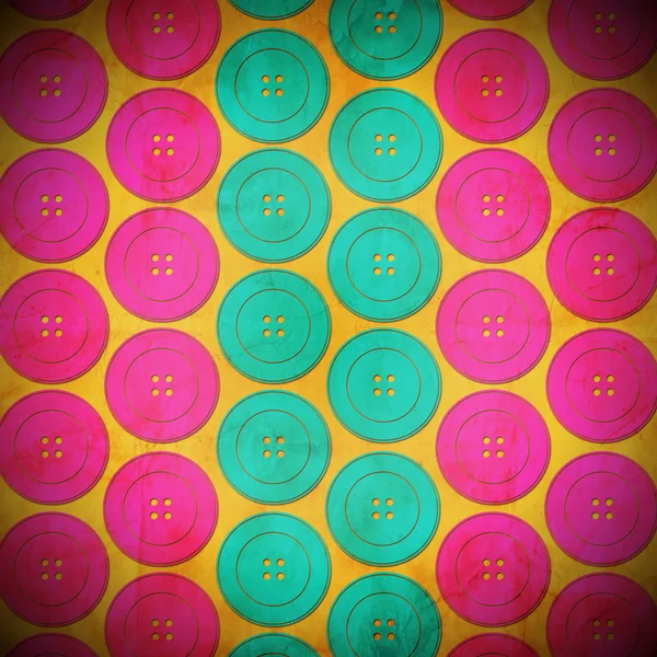 Вінтажний фон з різнокольоровими кнопками — стокове фото