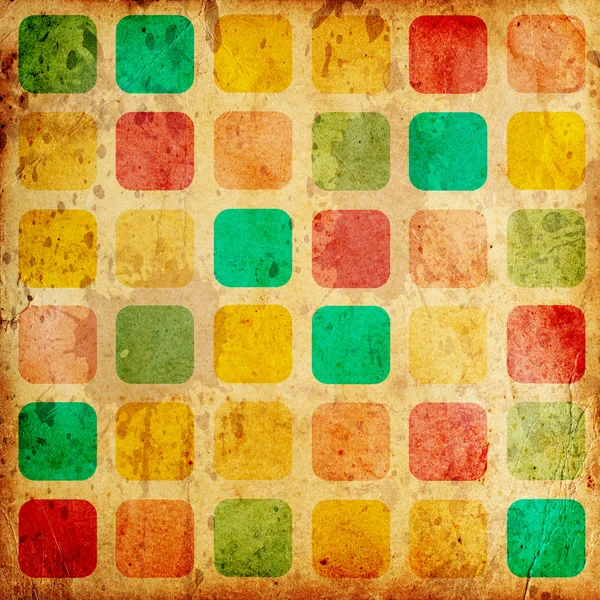 Grunge-színes négyzetek — Stock Fotó