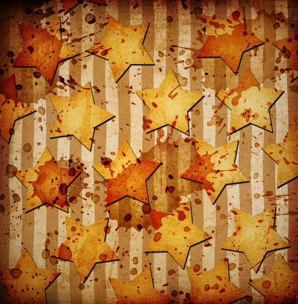Abstract stars on grunge background — Stock Photo, Image