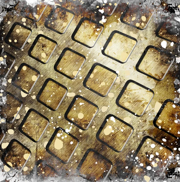 Abstrakte Grunge-Quadrate Hintergrund — Stockfoto