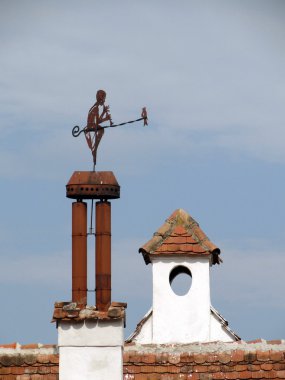 çatı sighisoara eski şehrin görünümü