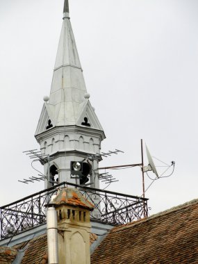 çatı sighisoara eski şehrin görünümü