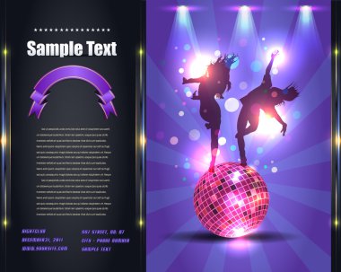 Party Brochure Flyer Vector Template clipart