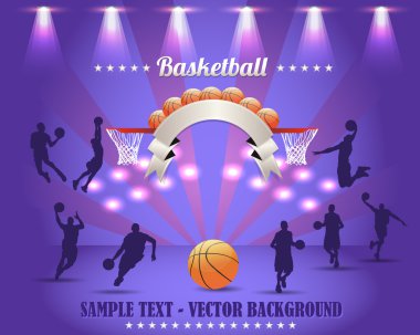 Abstract Background Basketball Vector Design clipart