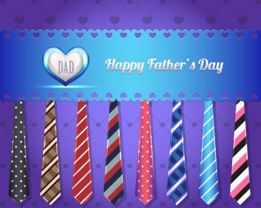 Happy Father's Day Vector Design clipart