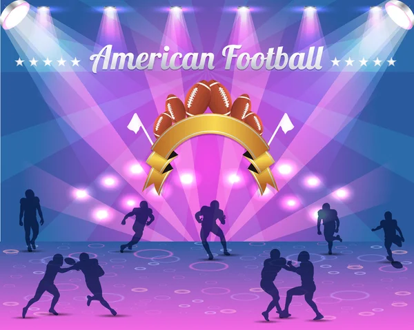 Αμερικανικό ποδόσφαιρο ασπίδα διάνυσμα σχεδιασμού — Διανυσματικό Αρχείο