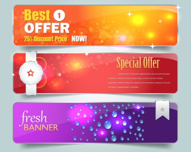 Web Banner Template Vector Design clipart