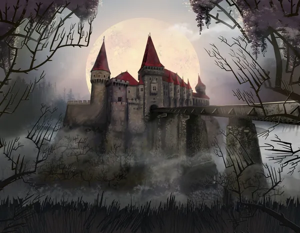 Castle. Bilhetes. Roménia. Horror. — Fotografia de Stock