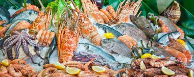 Fresh seafood arrangement