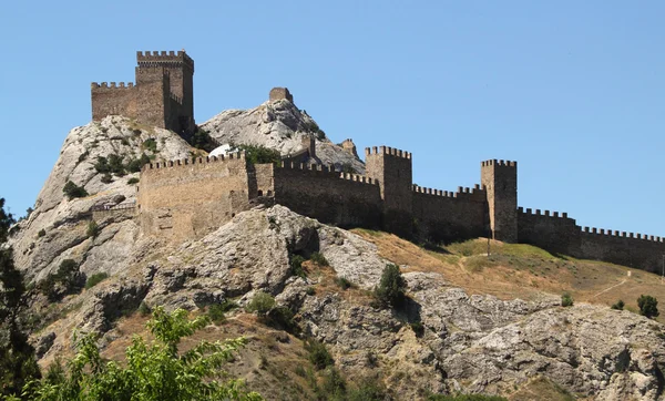 stock image Crimea, Sudak, Ancient greek castle