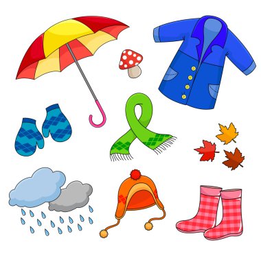 Automn symbols clipart