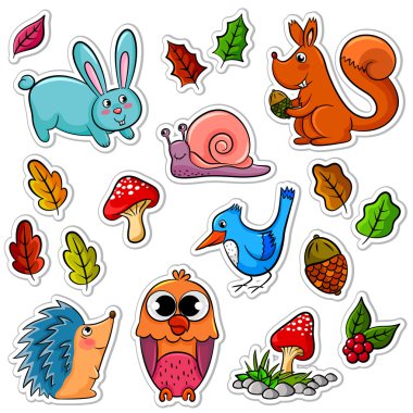 Forest animals clipart