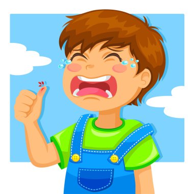 Crying kid clipart