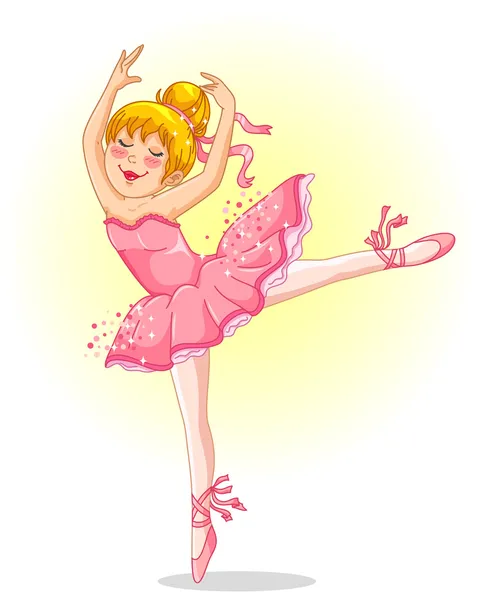 Junge Ballerina — Stockvektor