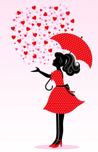 Pluie d'amour — Image vectorielle