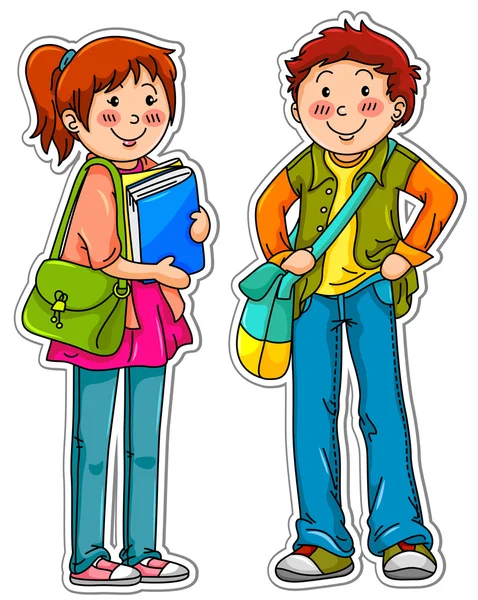 Young students — Stock Vector
