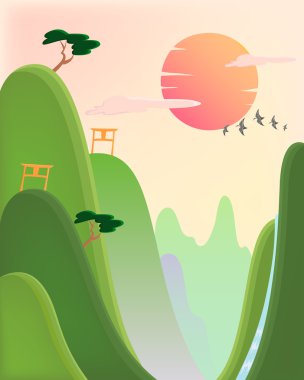 Asian nature clipart