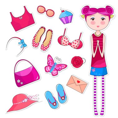 Girls world clipart