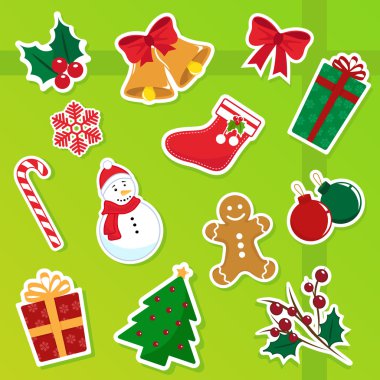 Christmas icons clipart