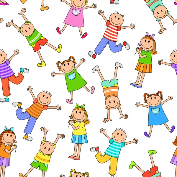 Kids pattern — Stok Vektör