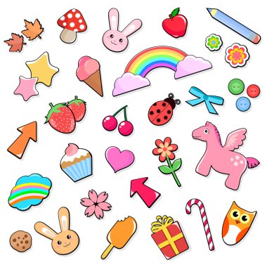 Cute icons clipart