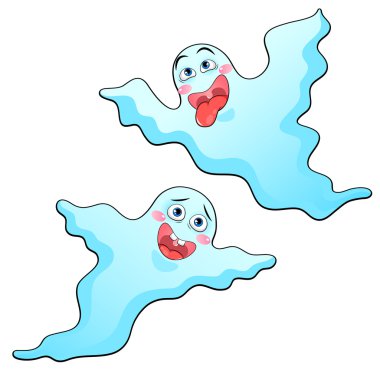 Funny ghosts clipart