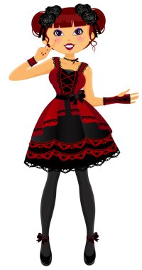 Gothic lolita clipart