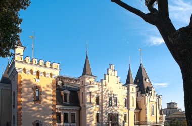 Castle ile arka planda gökyüzü