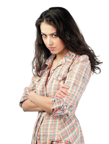Beautiful and unhappy young woman — Stock Photo, Image