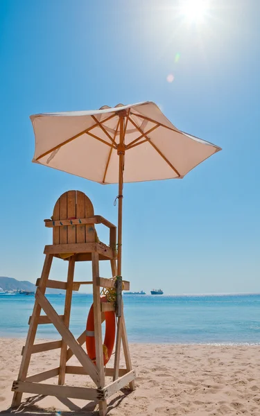 Spiaggia sedia di sicurezza — Foto Stock