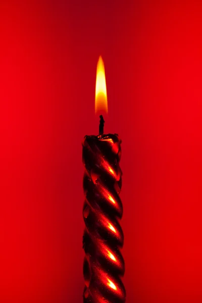 Rote Kerze — Stockfoto