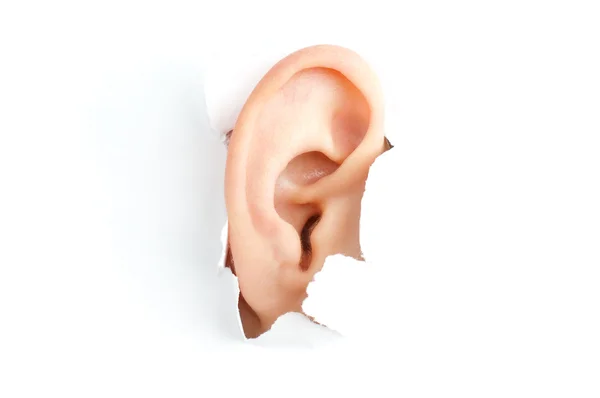 Mujer oreja — Foto de Stock