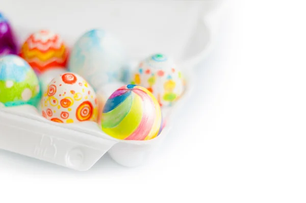Huevos de Pascua en caja —  Fotos de Stock