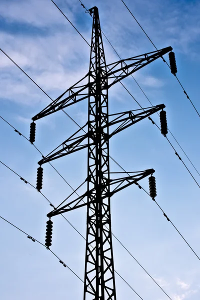 Elektrik İletim Hattı — Stok fotoğraf
