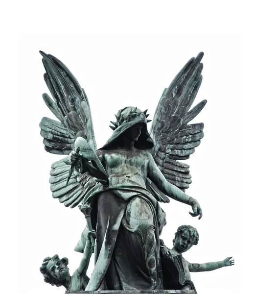 Statue of fallen angel — Stock Photo, Image