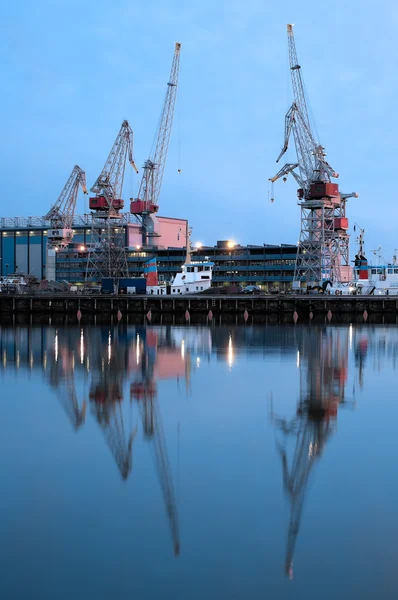Havet port kranar — Stockfoto