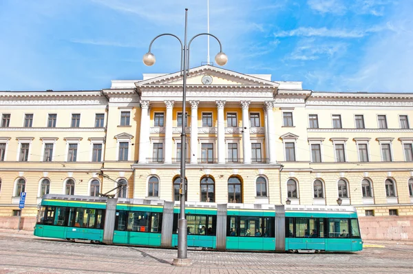 电车在赫尔辛基 — 图库照片